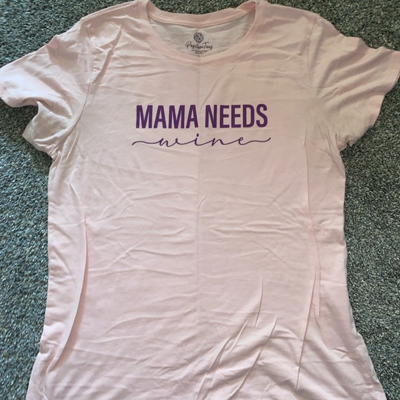 Mama needs wine graphic tee size L - Picture 1 of 2